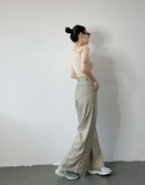Heart Print Herringbone Slack #250332